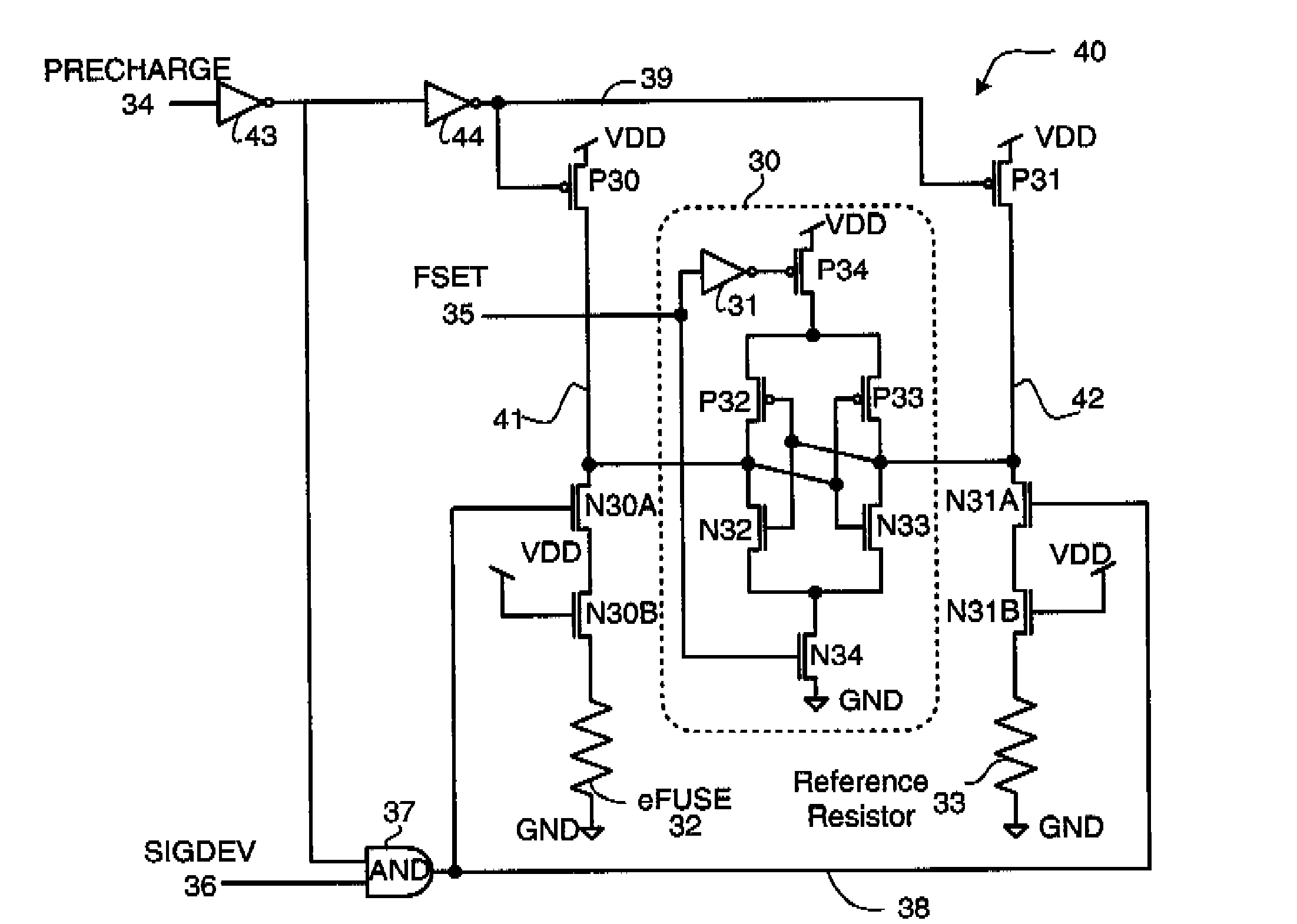 Electrically programmable fuse sense circuit