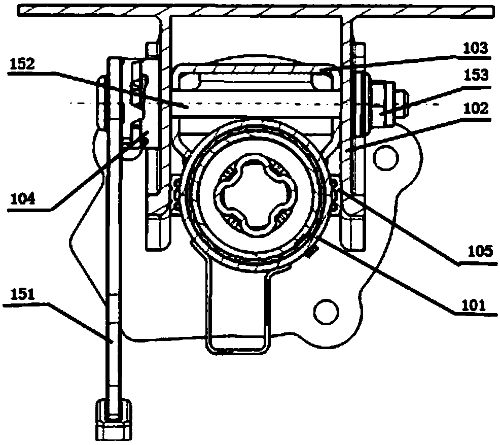 Adjusting system of automobile steering column