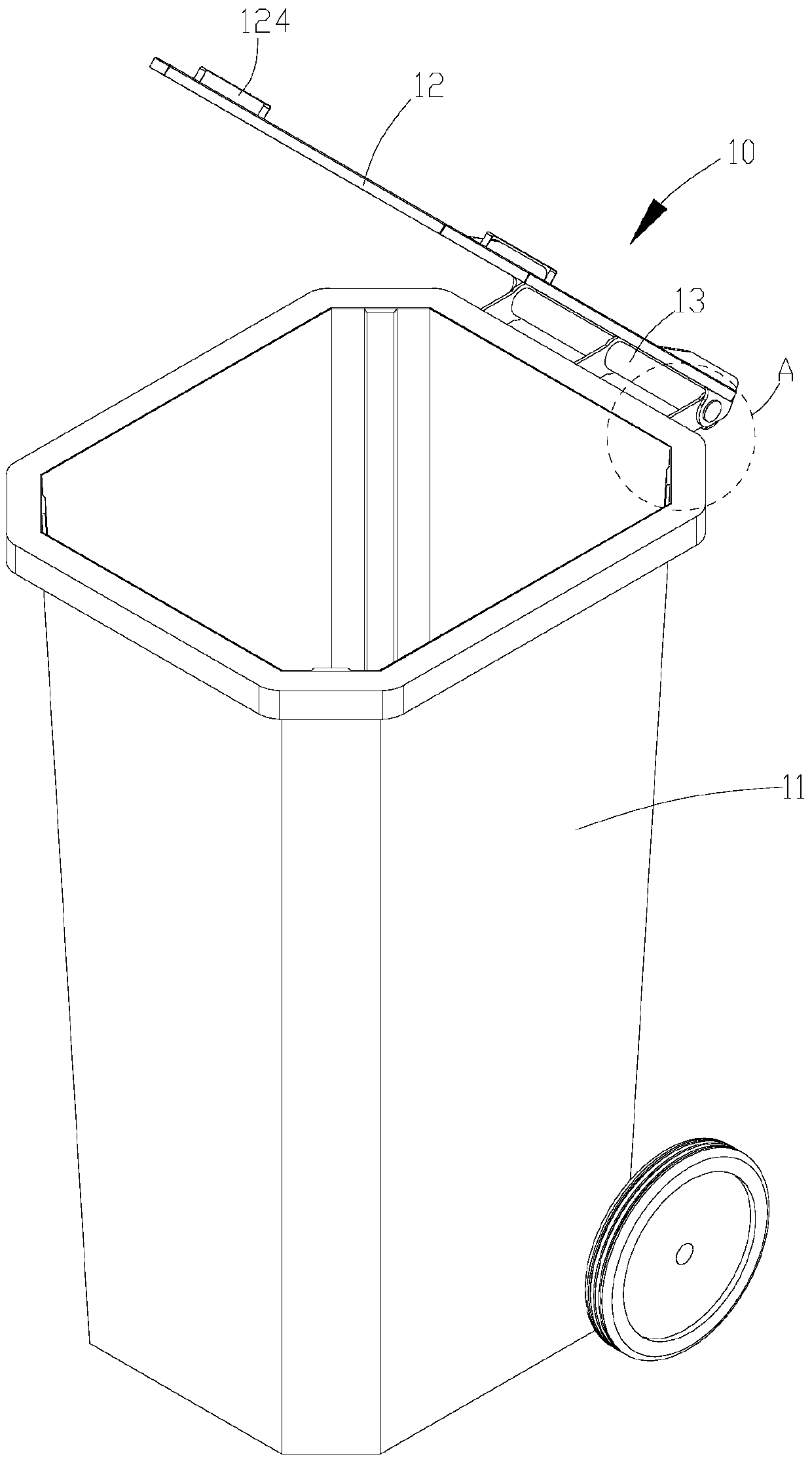 Garbage bins suitable for robotic work