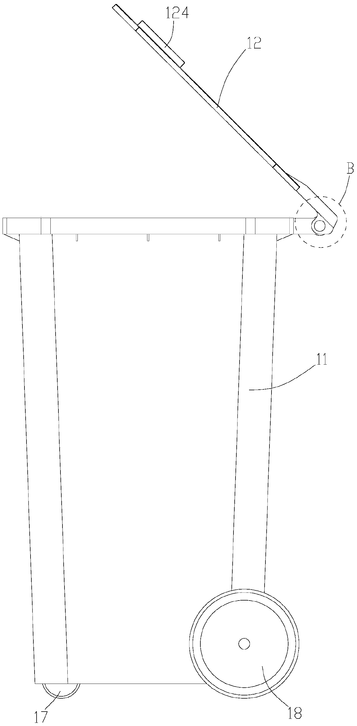 Garbage bins suitable for robotic work