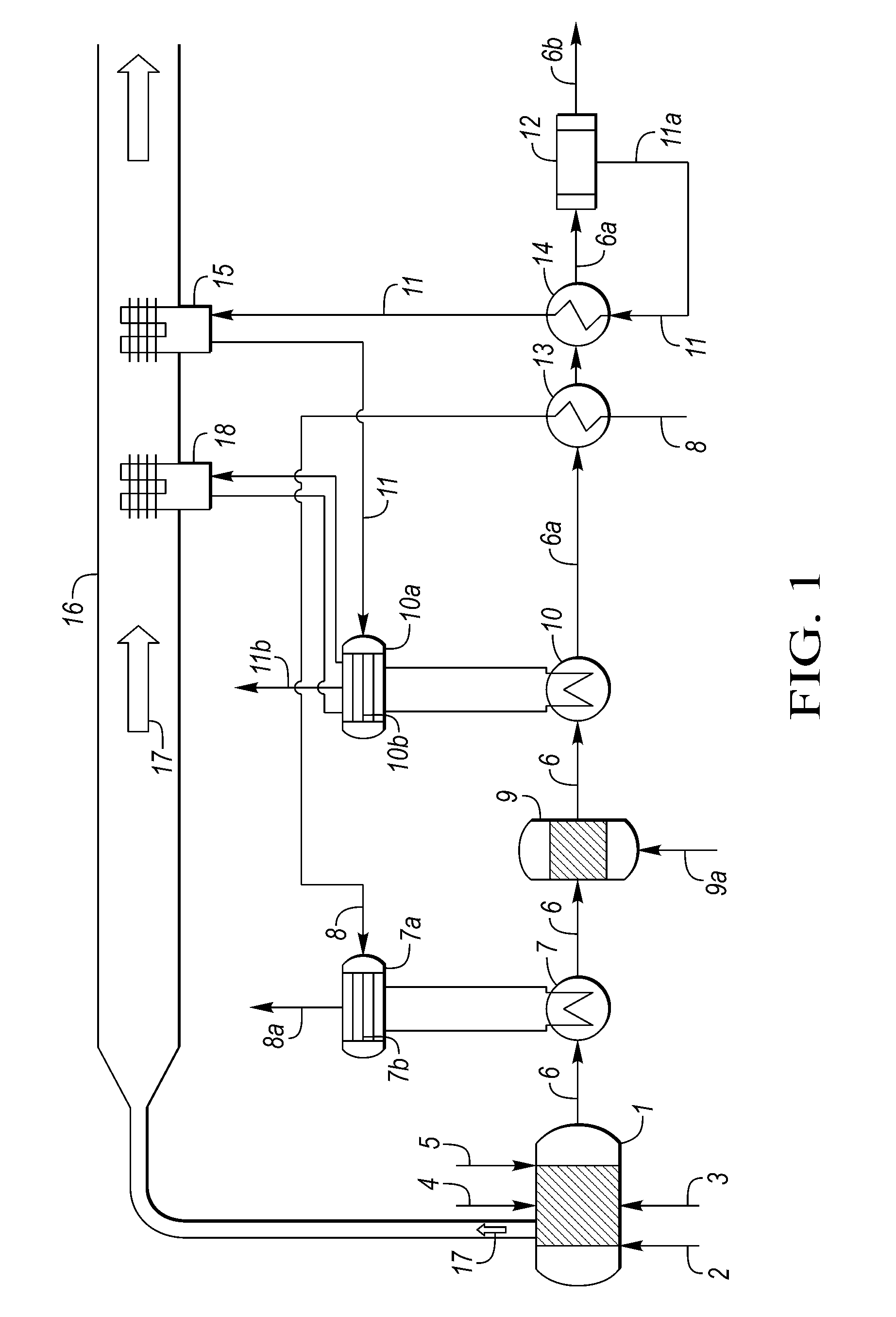 Method and device for producing process vapor and boiler feed steam in a heatable reforming reactor for producing synthesis gas