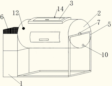 A pickling rack of a dry salt pickling machine