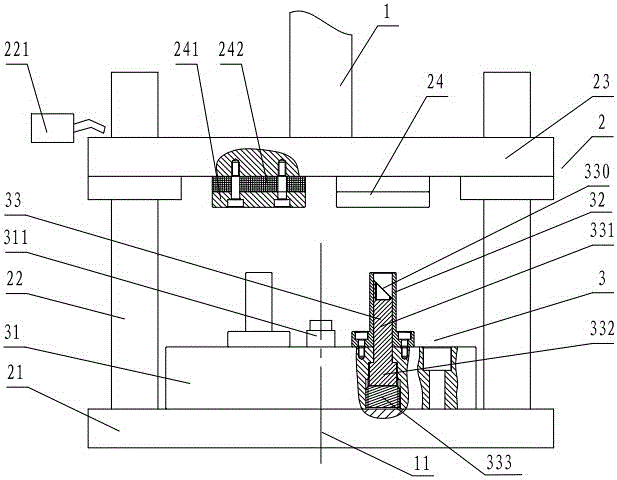 Mounting device for ultrasonic heat meter reflector