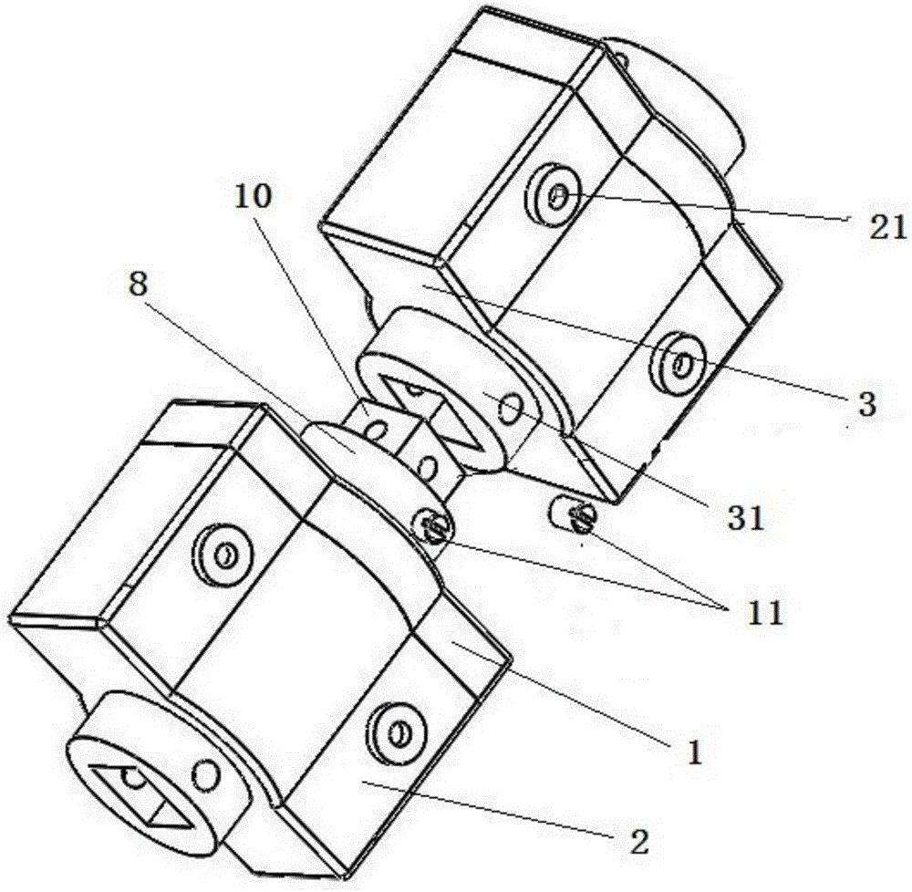Multi-face cascadable steering engine with position feedback center output shaft