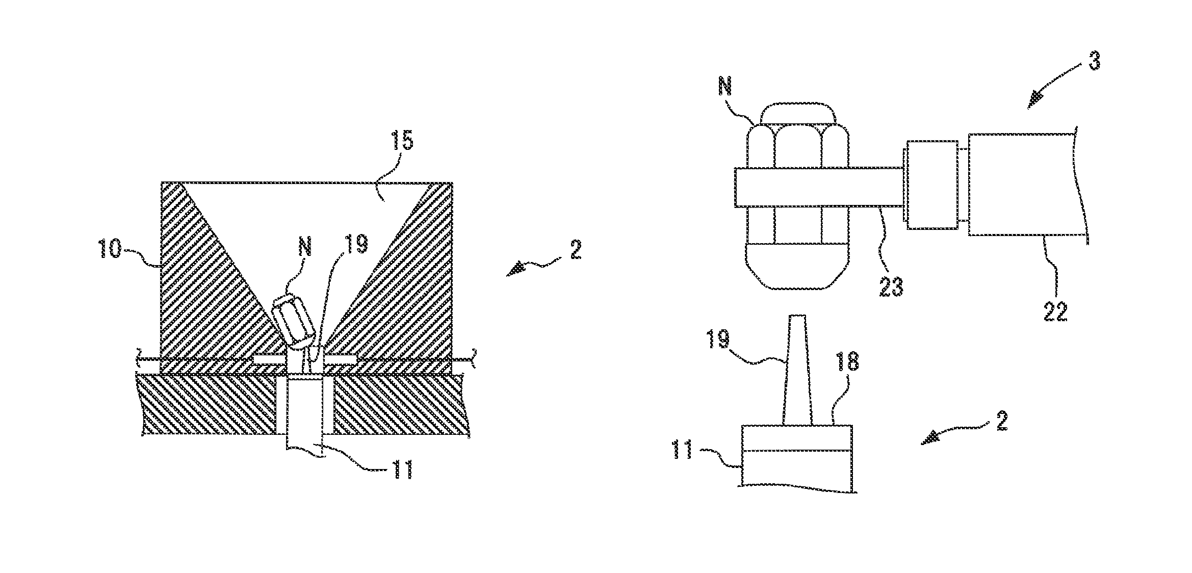 Nut feeding system