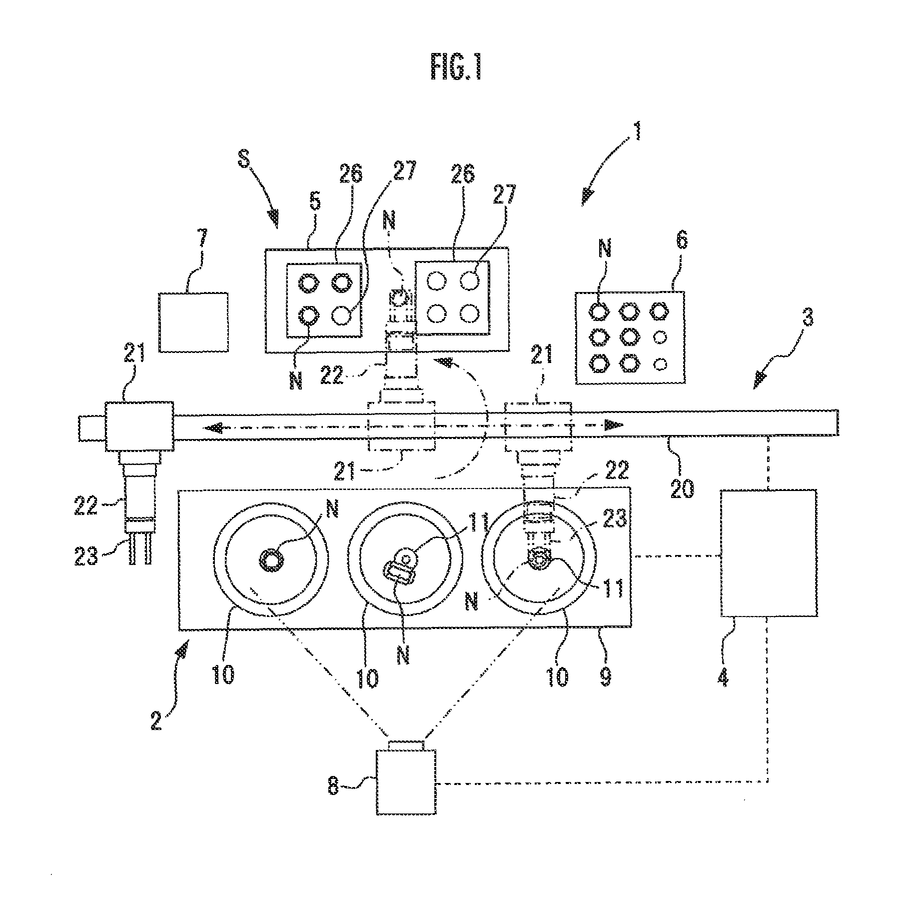 Nut feeding system