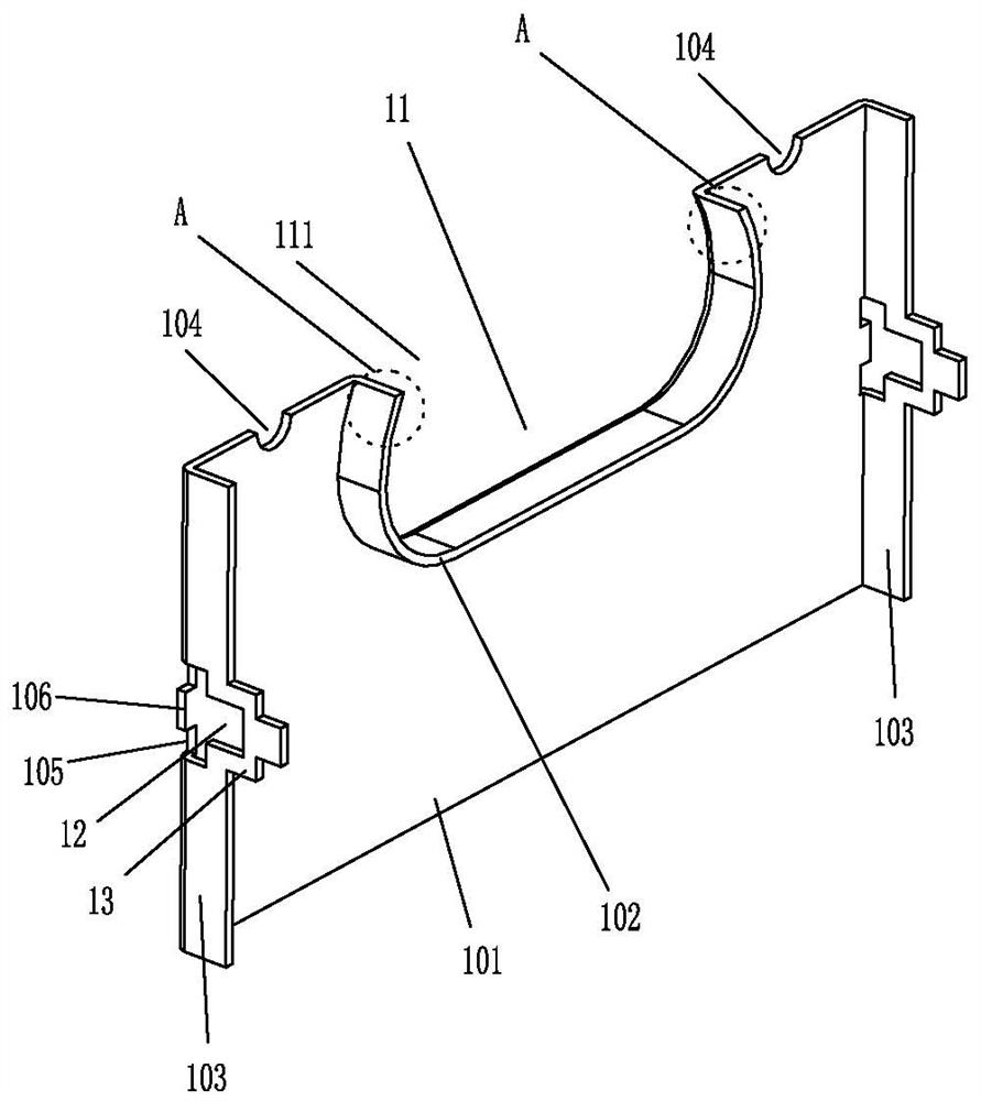 Close-fit riveting structure and riveting method for string of radiating fin groups and heat pipes