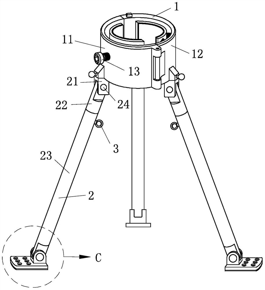 Anti-toppling clamping and supporting device for vegetation planting in garden