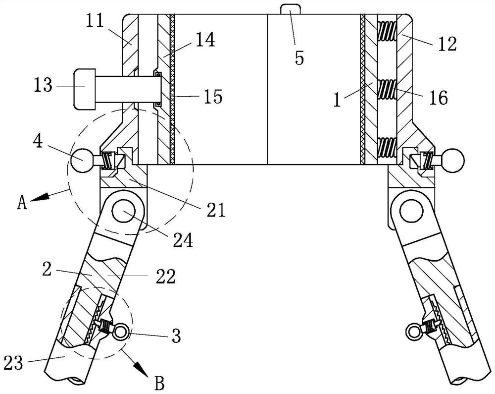 Anti-toppling clamping and supporting device for vegetation planting in garden
