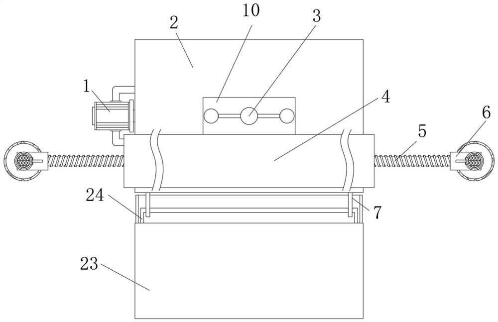 Pipe burying and grooving device for water conservancy construction of hard soil