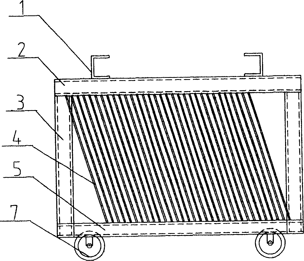 Circular protection plate type shelf vehicle for airing varnish