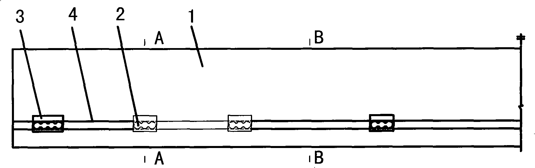 Two-stage unsupported construction method used for repairing damaged hydraulic concrete beams