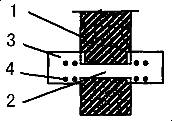 Two-stage unsupported construction method used for repairing damaged hydraulic concrete beams