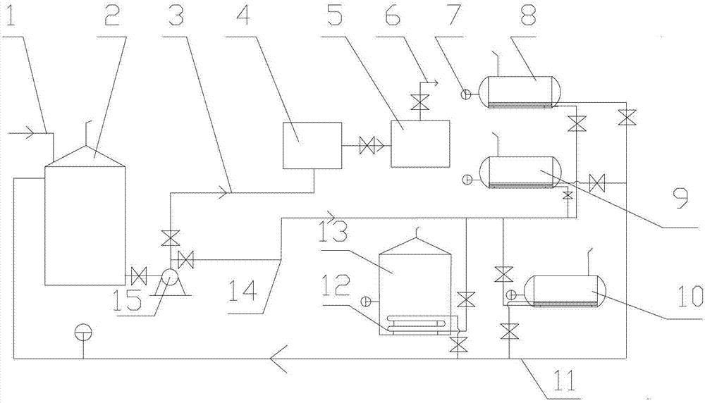 Energy-saving method and system for heating coking crude benzene storage tank