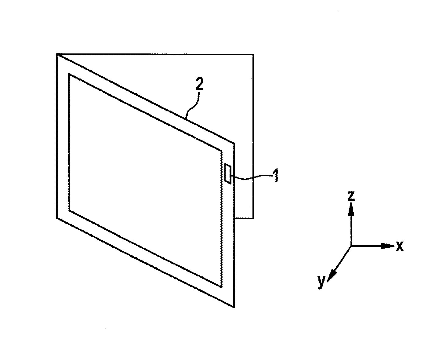 Device and method for determining a state of an object which is to be monitored