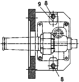 Special fixtures for transmission control device shell lathe and machining method