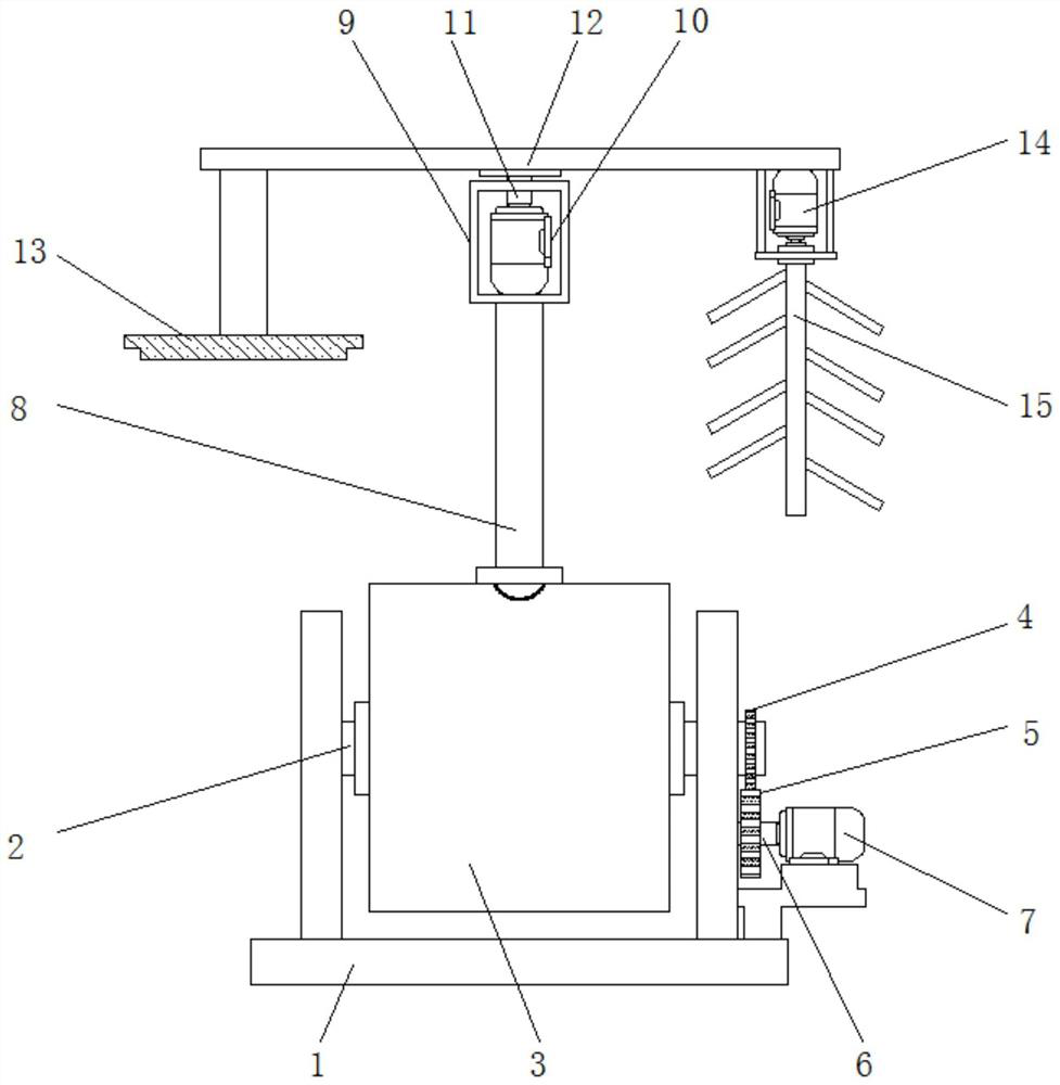 Fly ash fiber processing melting furnace for fly ash bag making