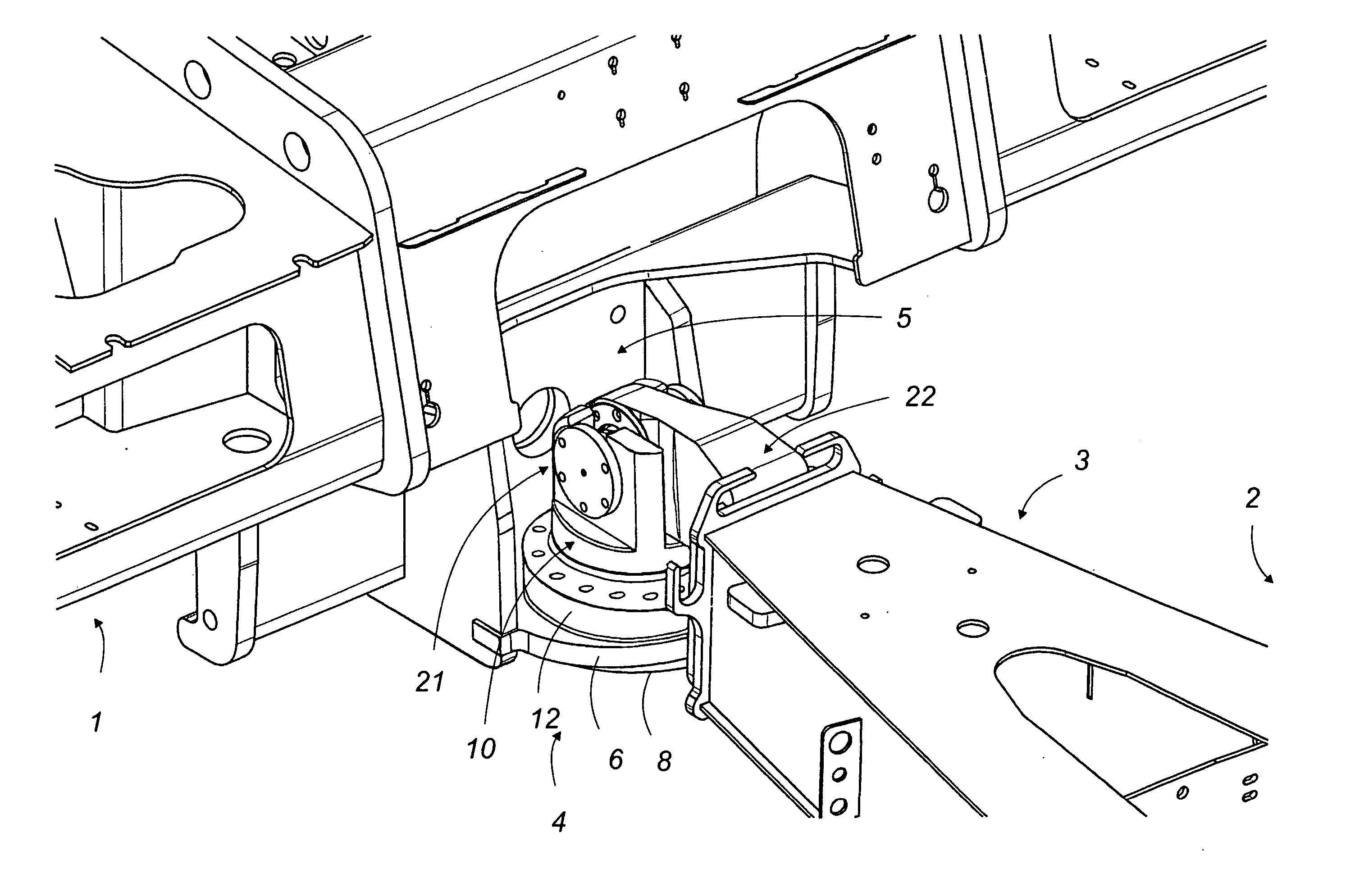 Hitch coupling assembly which dampens the hunting