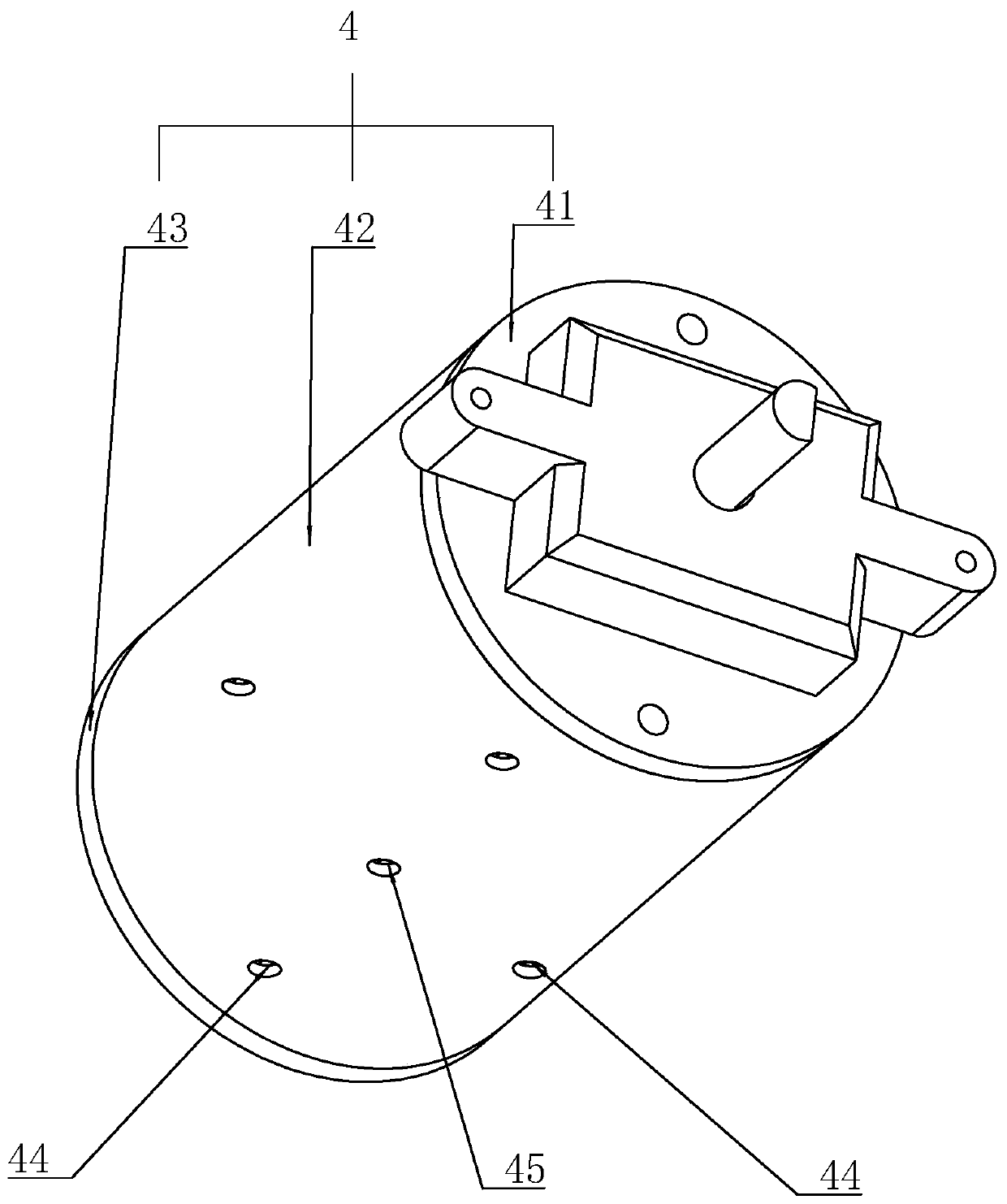 An easy-to-disassemble steel pipe motor assembly