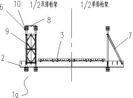 Long-span assembly type road steel truss bridge