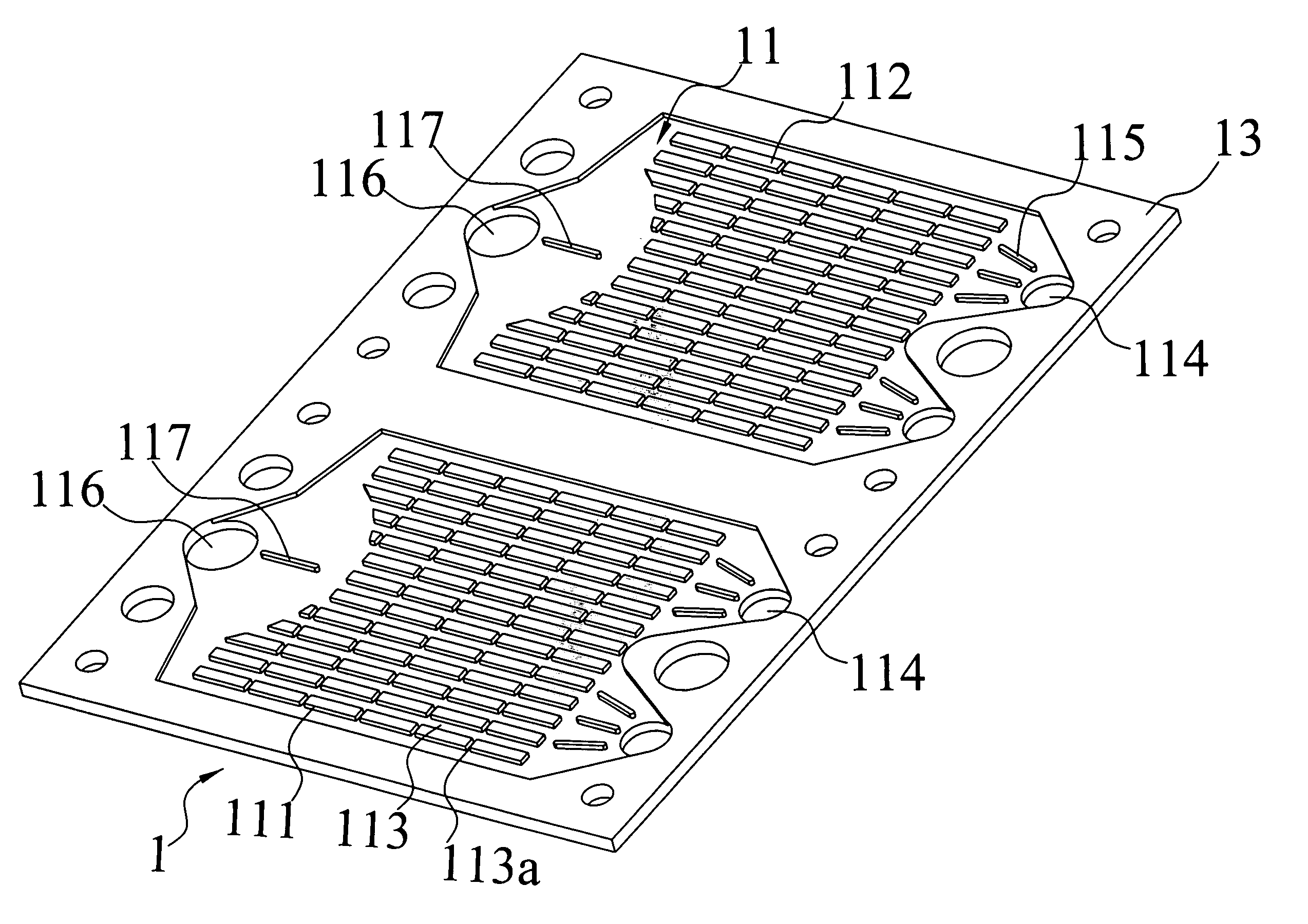 Interconnect set of planar solid oxide fuel cell having flow paths