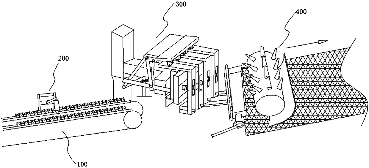 Continuous automatic ink printing and baking device