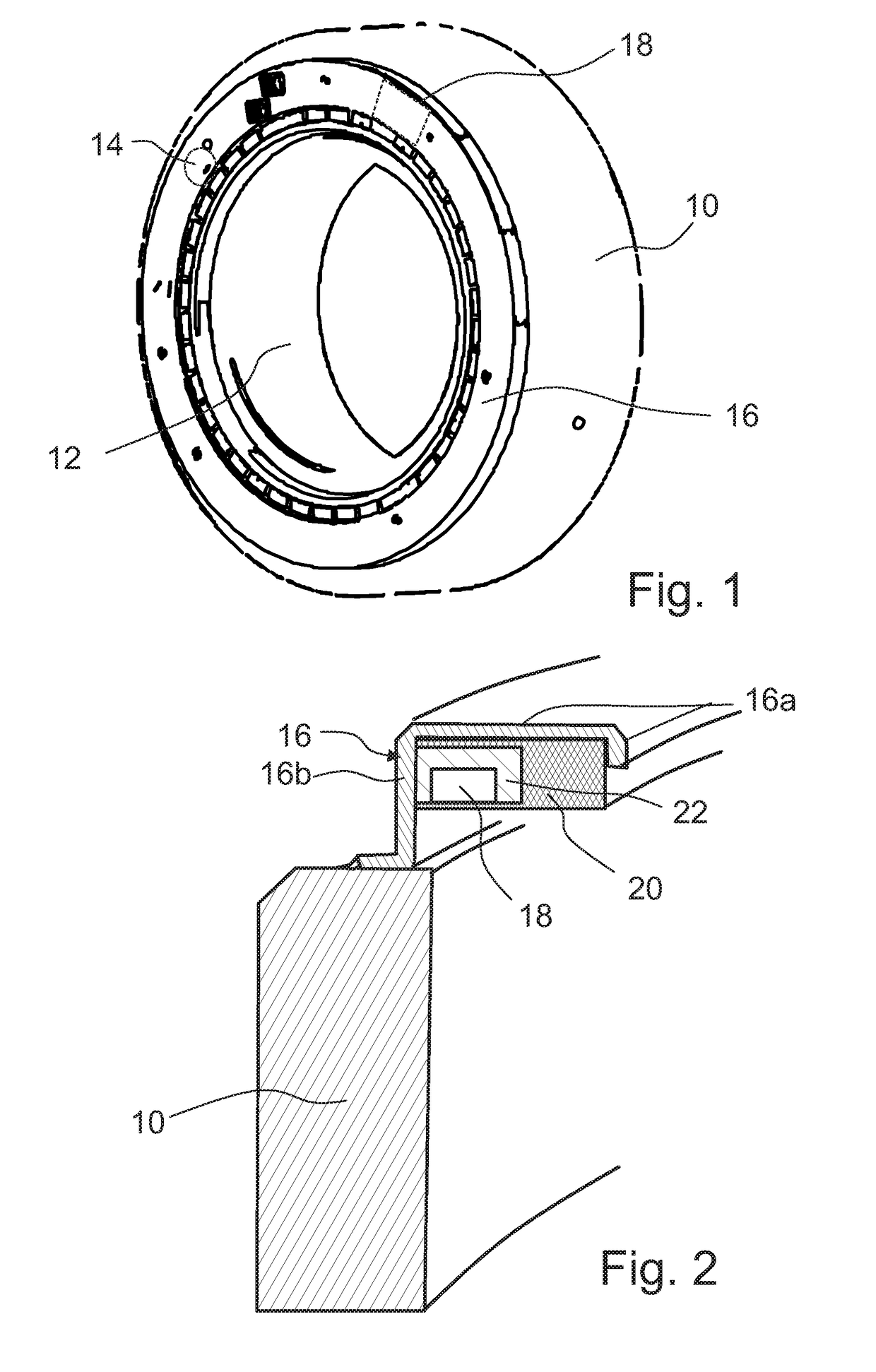 Capped bearing with vibration sensor