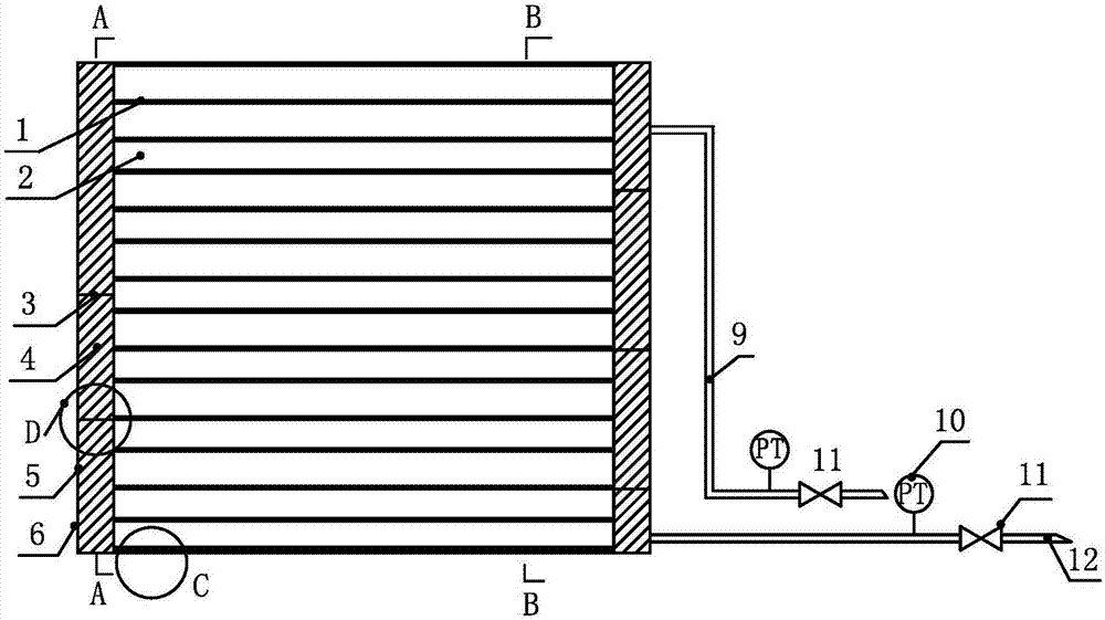 Phase change heat storage header type condensation radiant panel