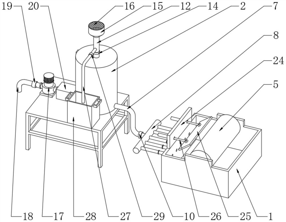 Central intelligent water supply system of printing machine and process of central intelligent water supply system