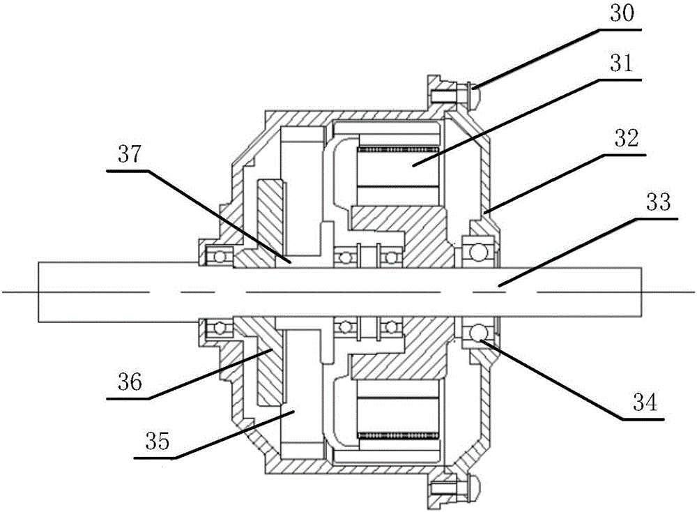 Hub-type robot and detecting method for system for autonomously detecting road surfaces