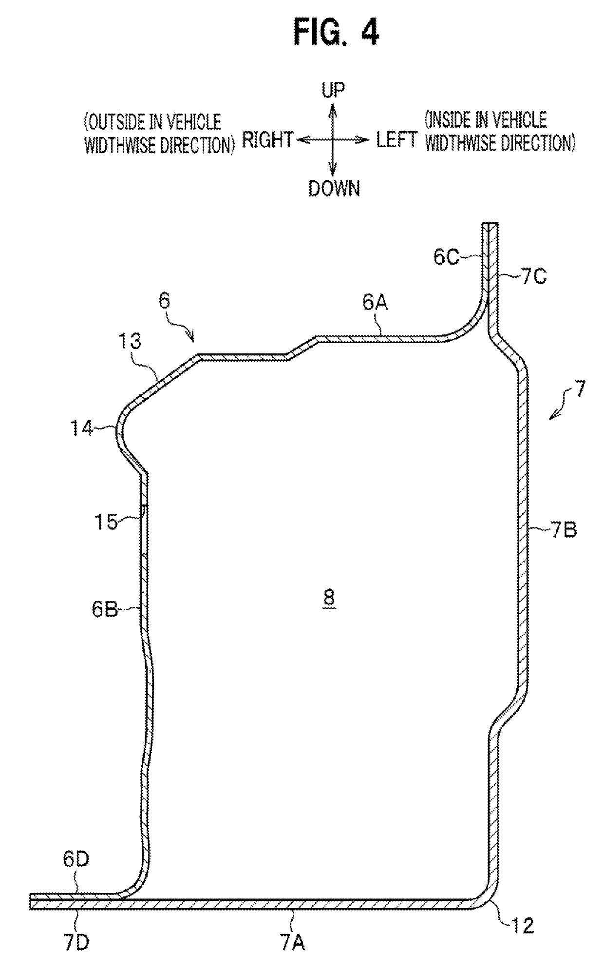 Vehicle chassis front section structure