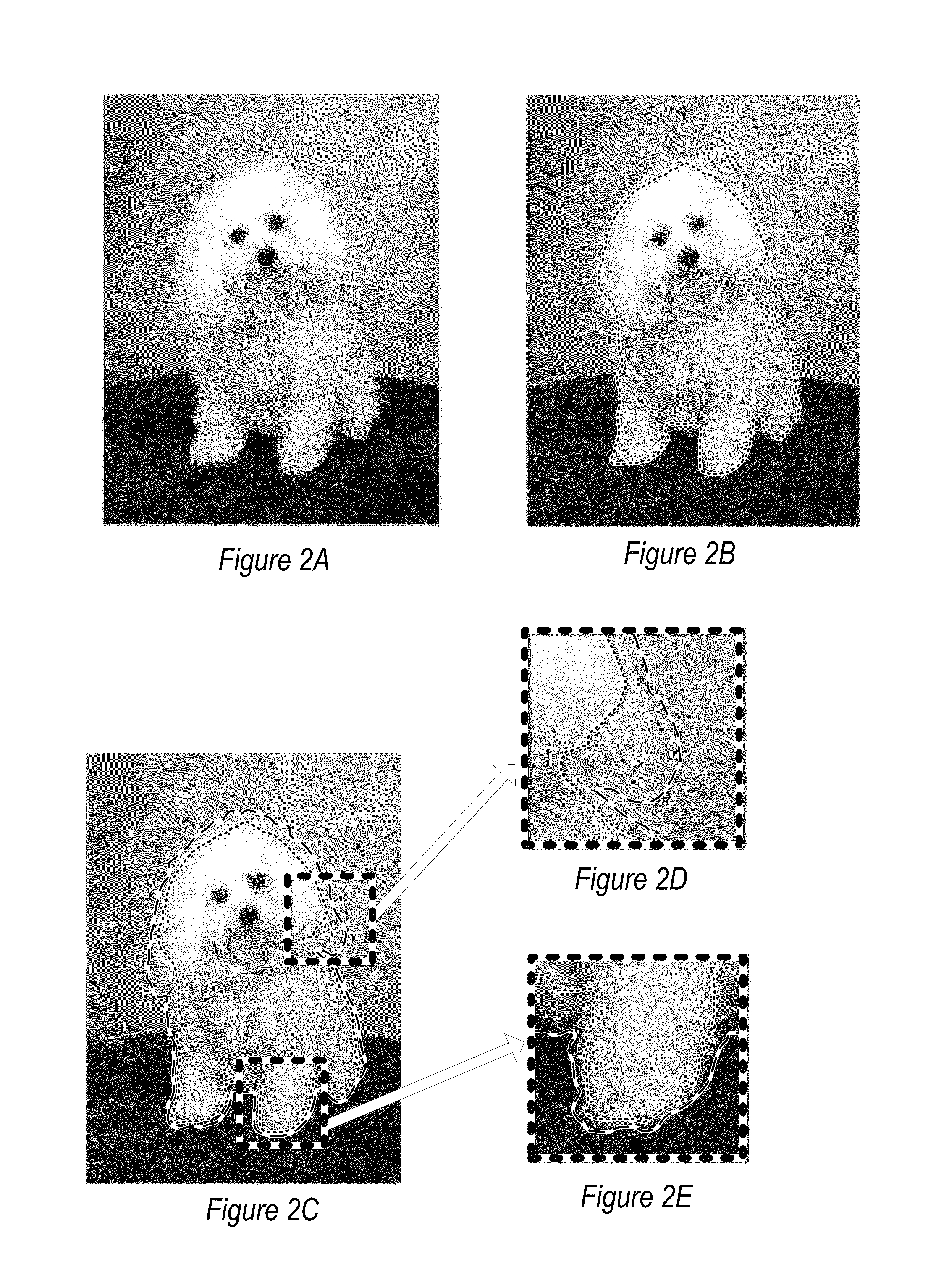Method and apparatus for generating variable-width border masks