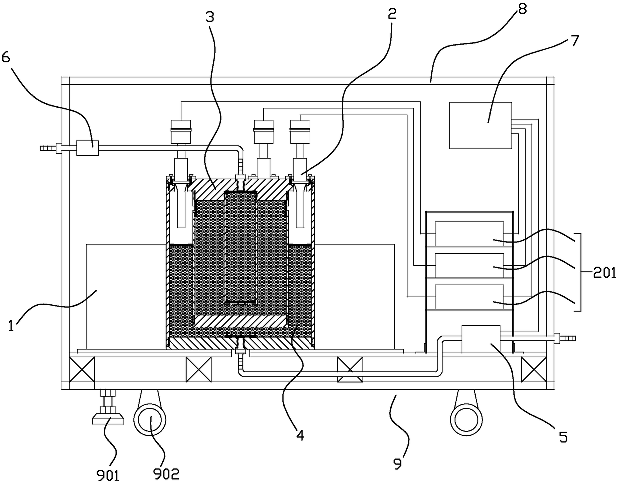 Fuel oil activating treatment system and treatment method thereof