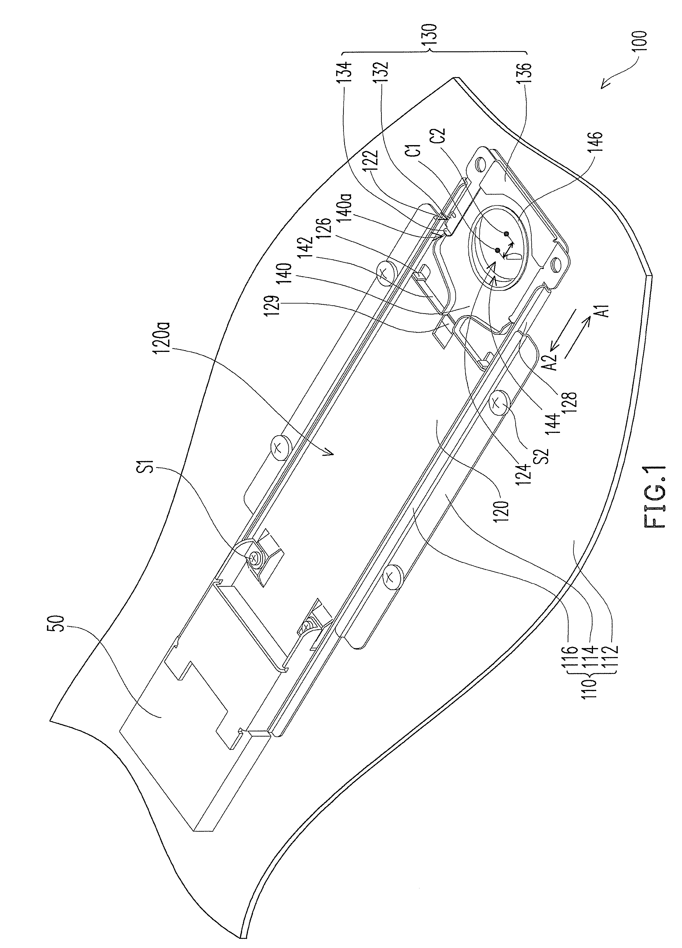 Unlocking structure and connector holding structure