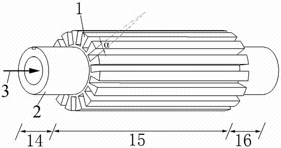 Method for casting high-speed steel-copper tooth-shaped meshing composite roller step by step