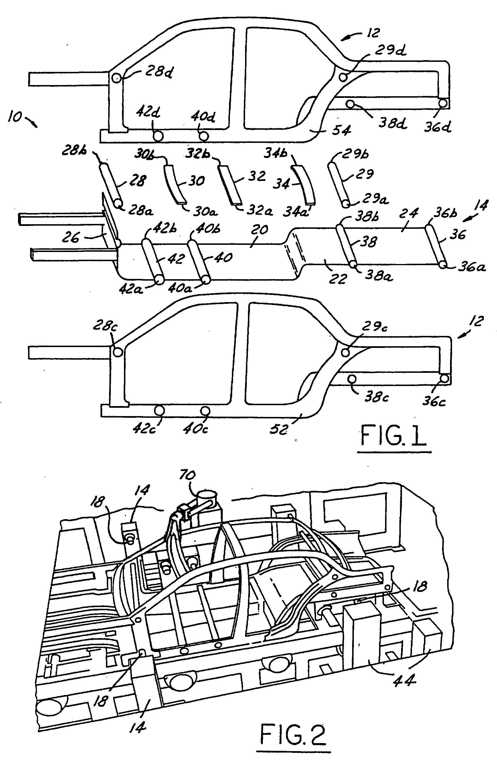 Magnetically pulse welded underbody