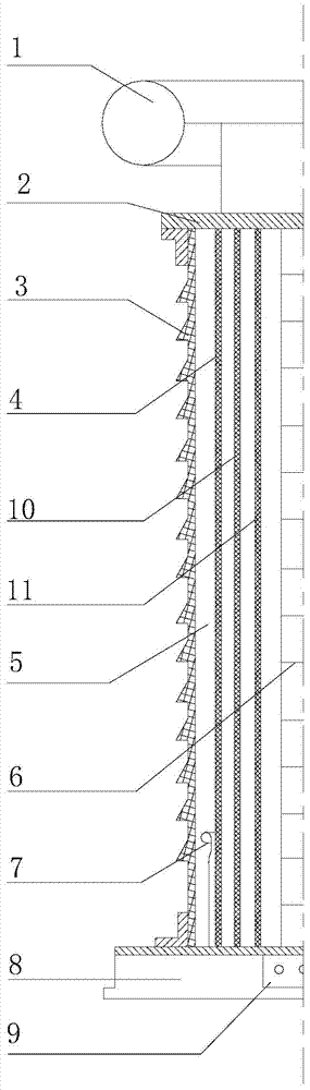 Coupling capacitive voltage divider with electric potential gradient shielding