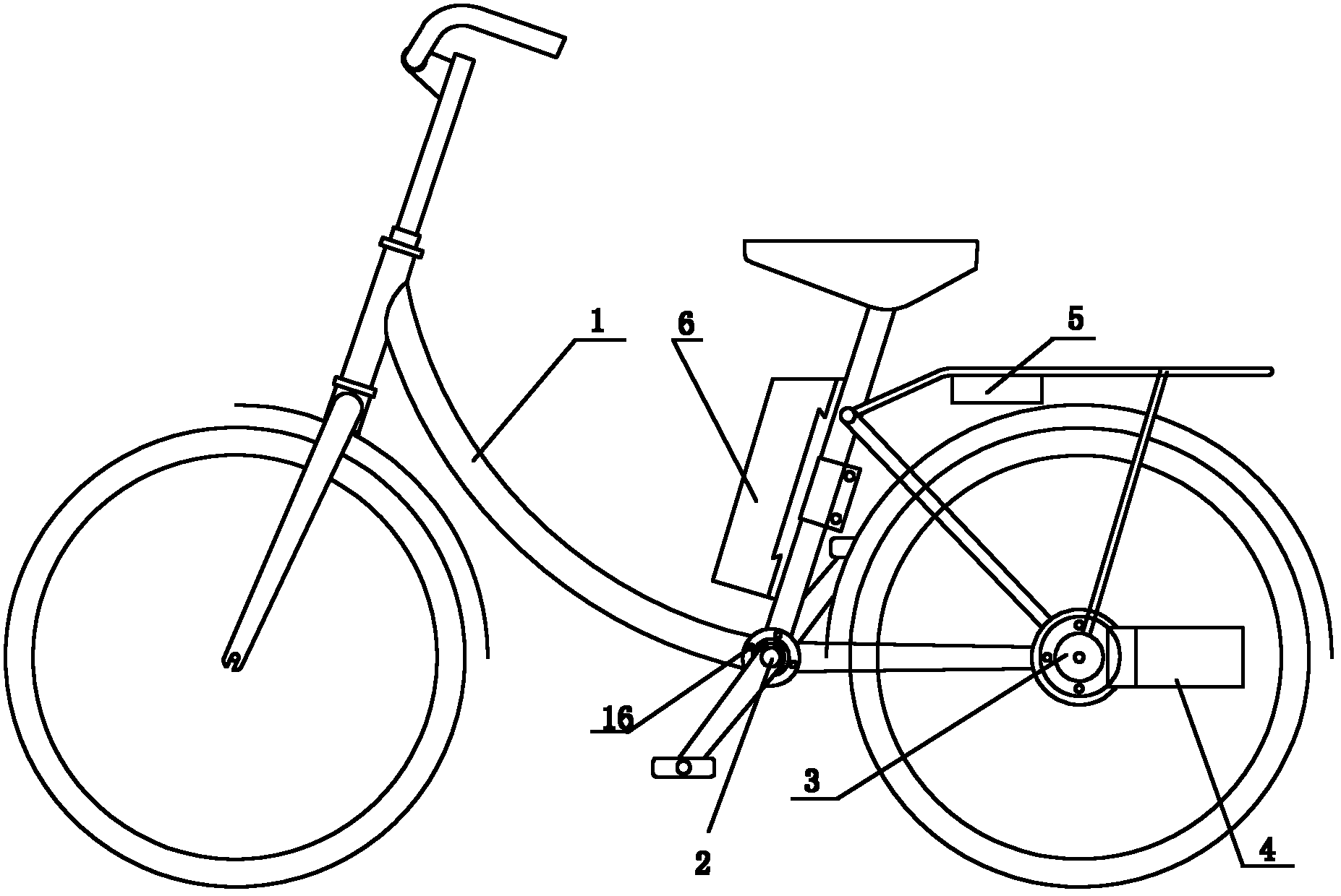 Power-assisted bicycle driven by lithium battery