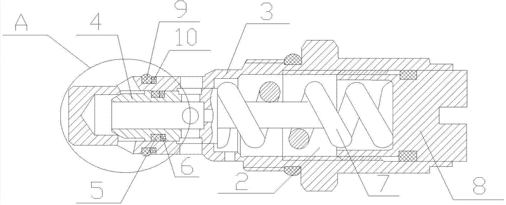 Safety valve for multi-way valve