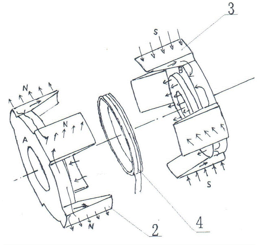 A superconducting claw pole motor