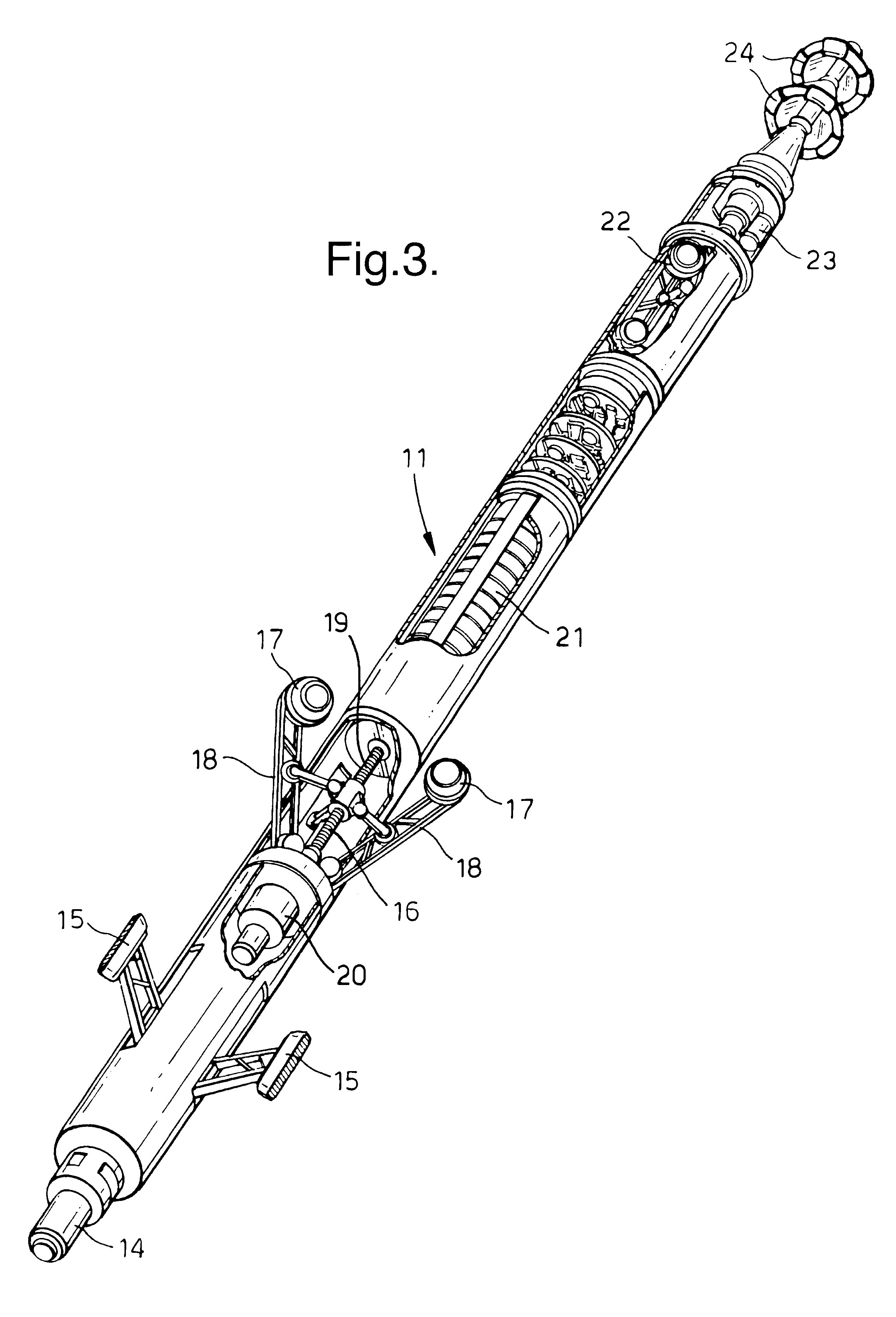 Method and system for moving equipment into and through a conduit