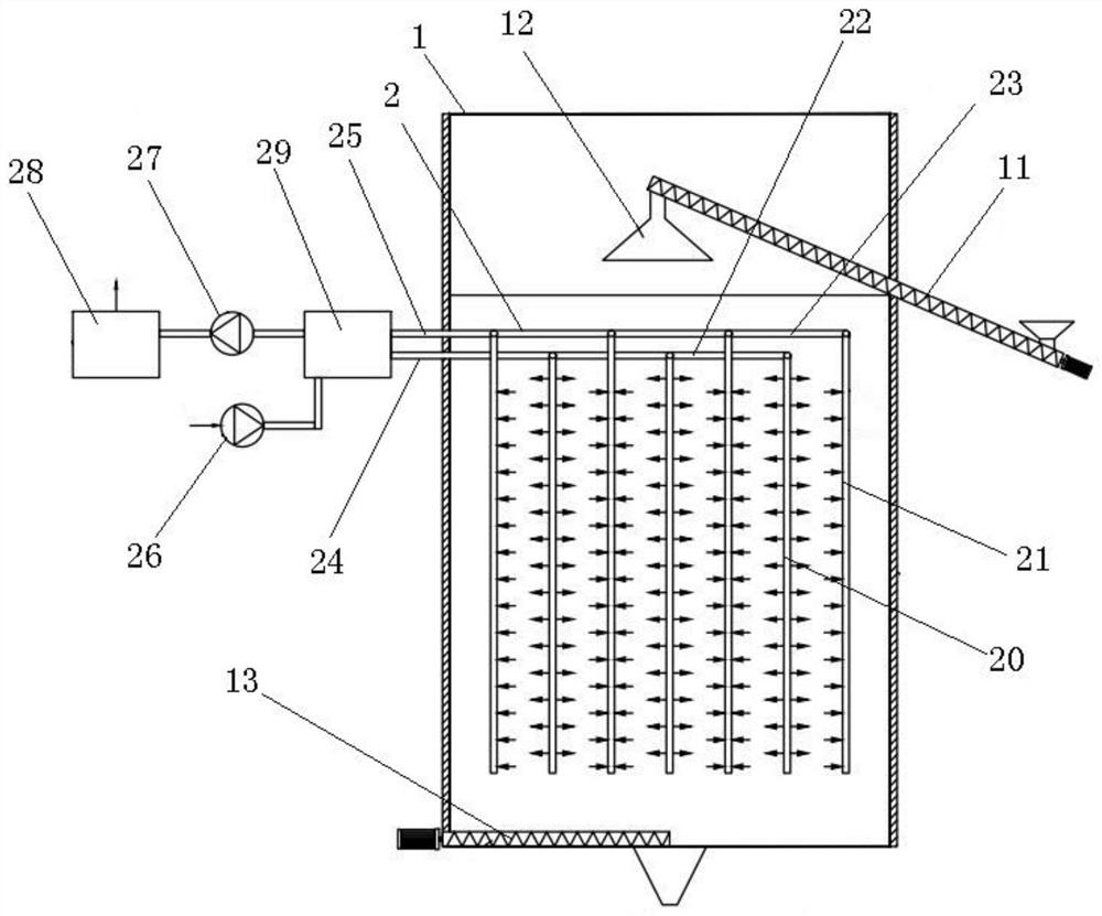 Aerobic ecological moving bed for biological drying