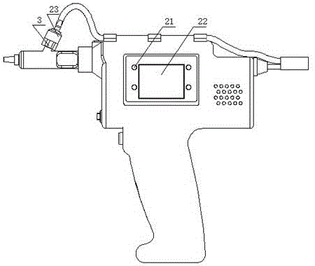 Automatic split-type handheld syringe