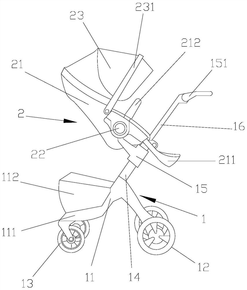 A baby trolley adopting electric automatic folding