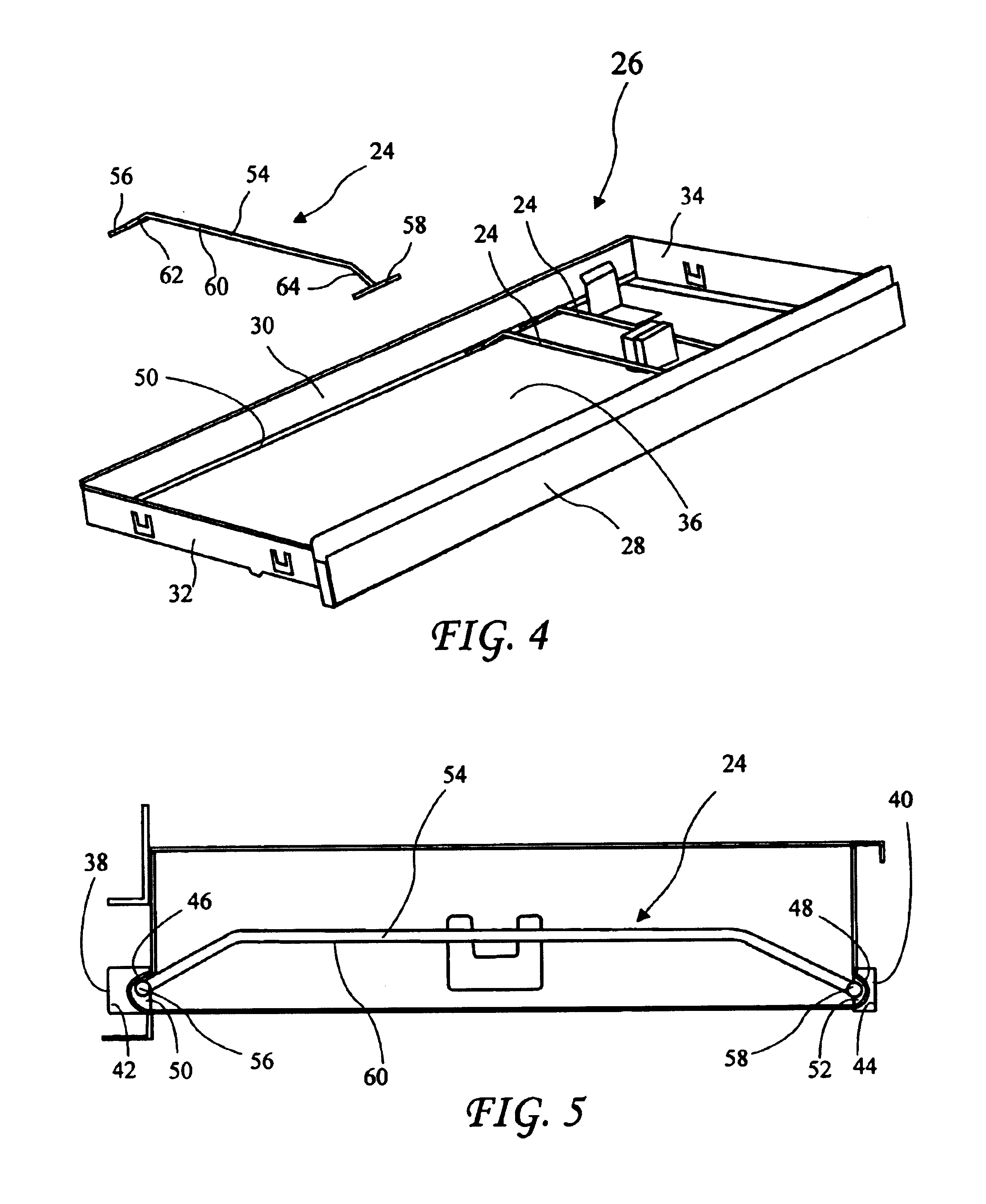 Infinitely adjustable module row divider for a cabinet drawer