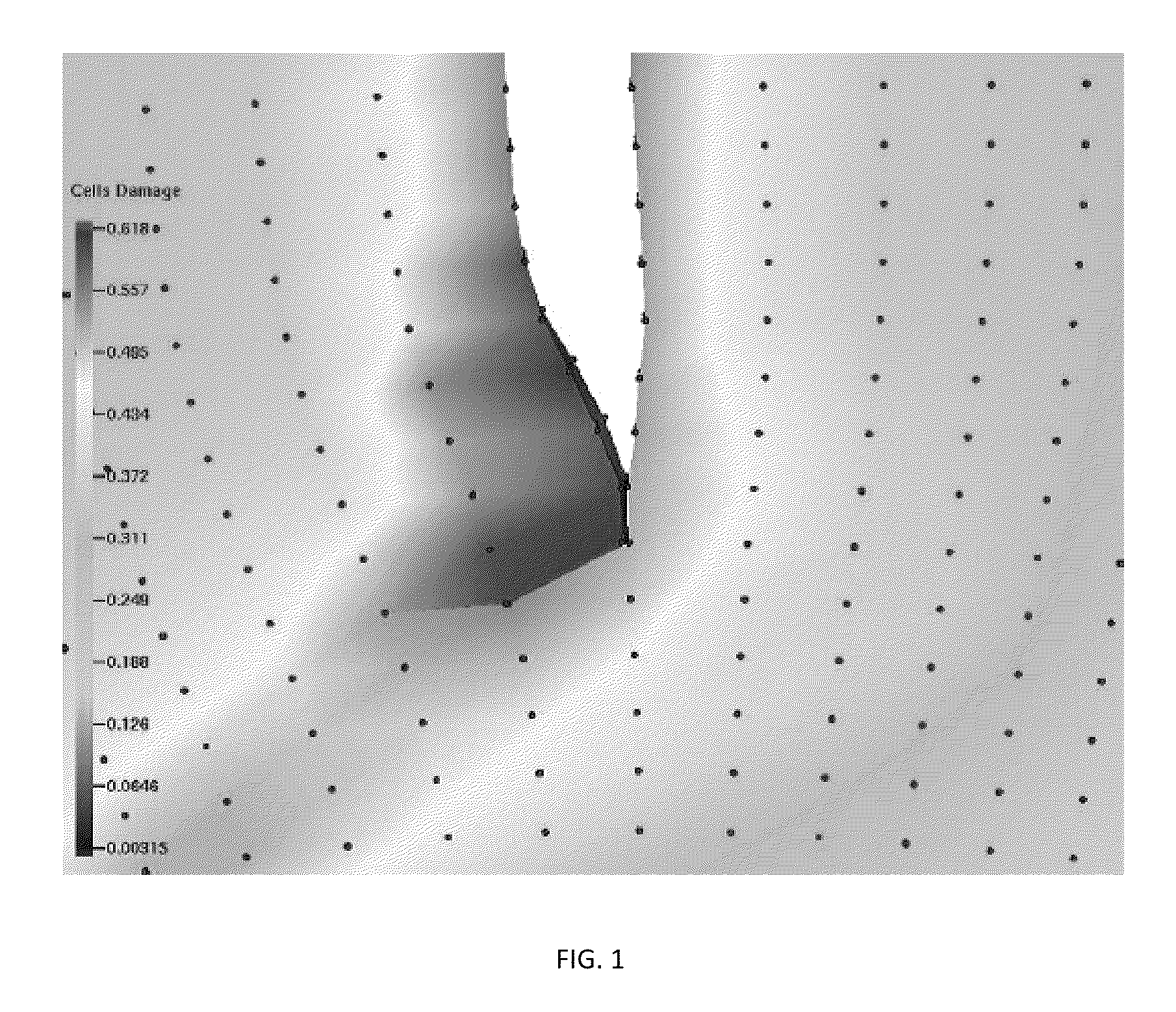 Method for crack and fracture modeling in directed surfaces