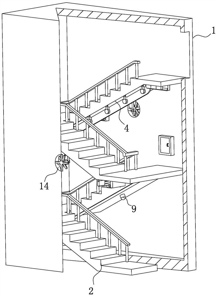 Fire escape channel sprinkler isolation device