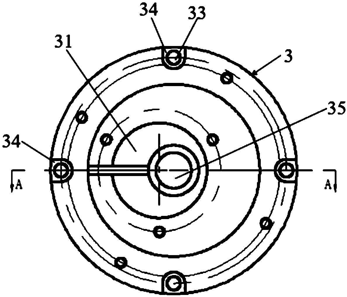 Positioning tool for machining eccentric flange covers and application method thereof