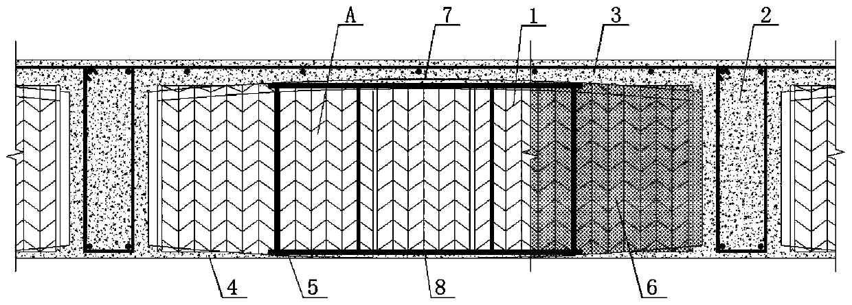 Concrete disintegration resisting steel mesh hollow chamber floor system