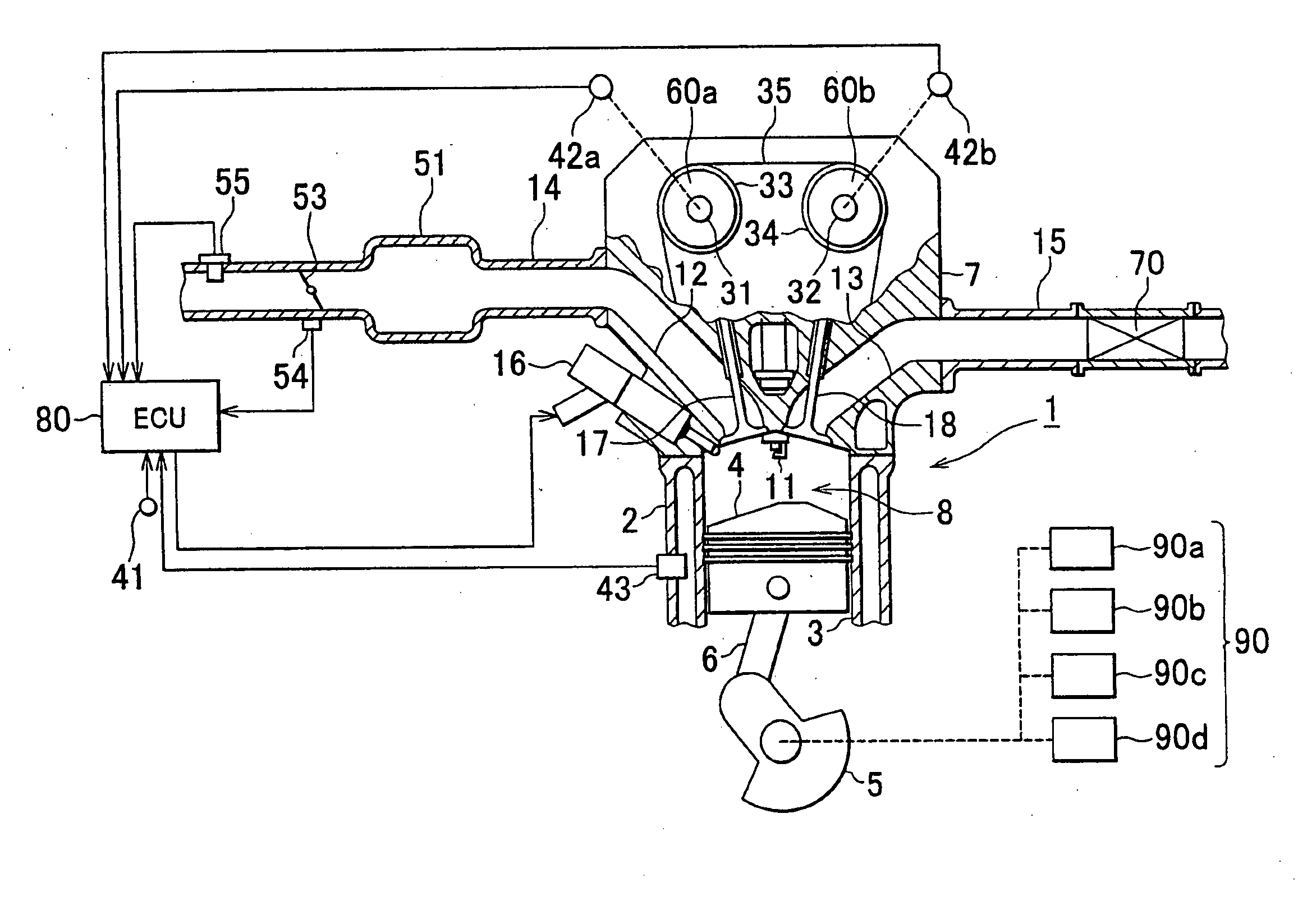 Valve characteristic control apparatus for internal combustion engine